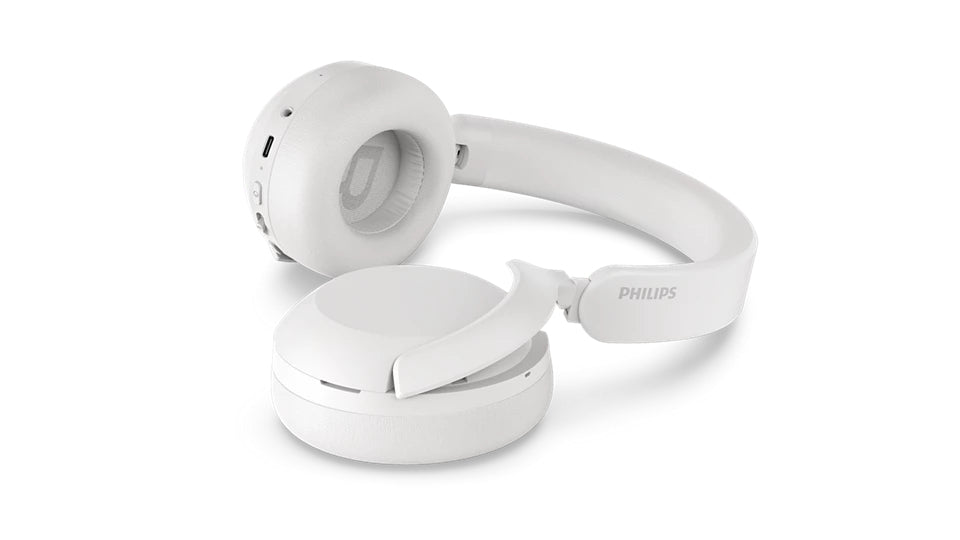 Philips TAH6000WT/00 Over-Ear Kopfhörer – Stereo, Kabel + BT, ANC, Weiss, BT 6.0