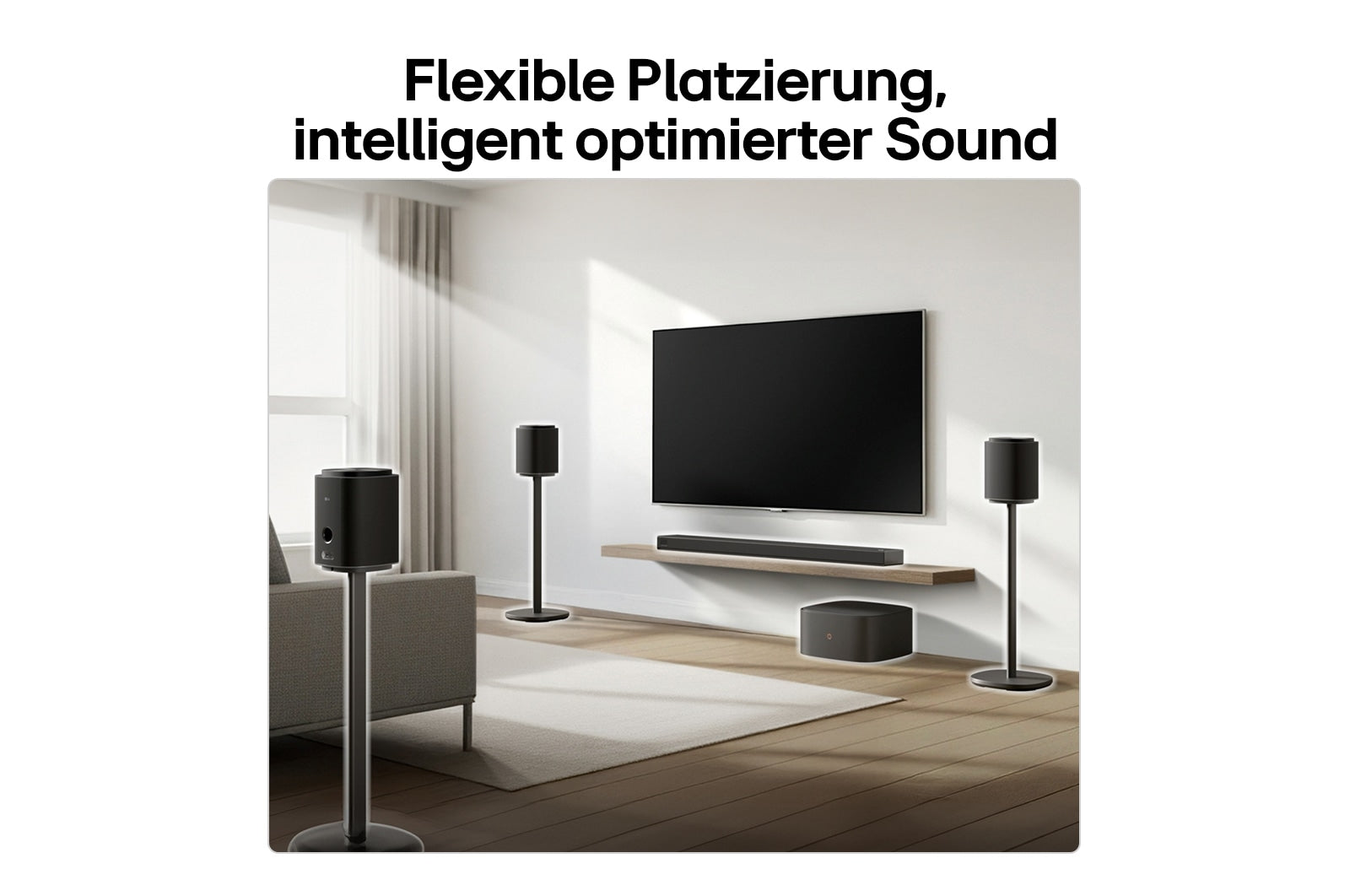 LG W7.AEUTLLK – Subwoofer – kabellos, 220 W, Schwarz