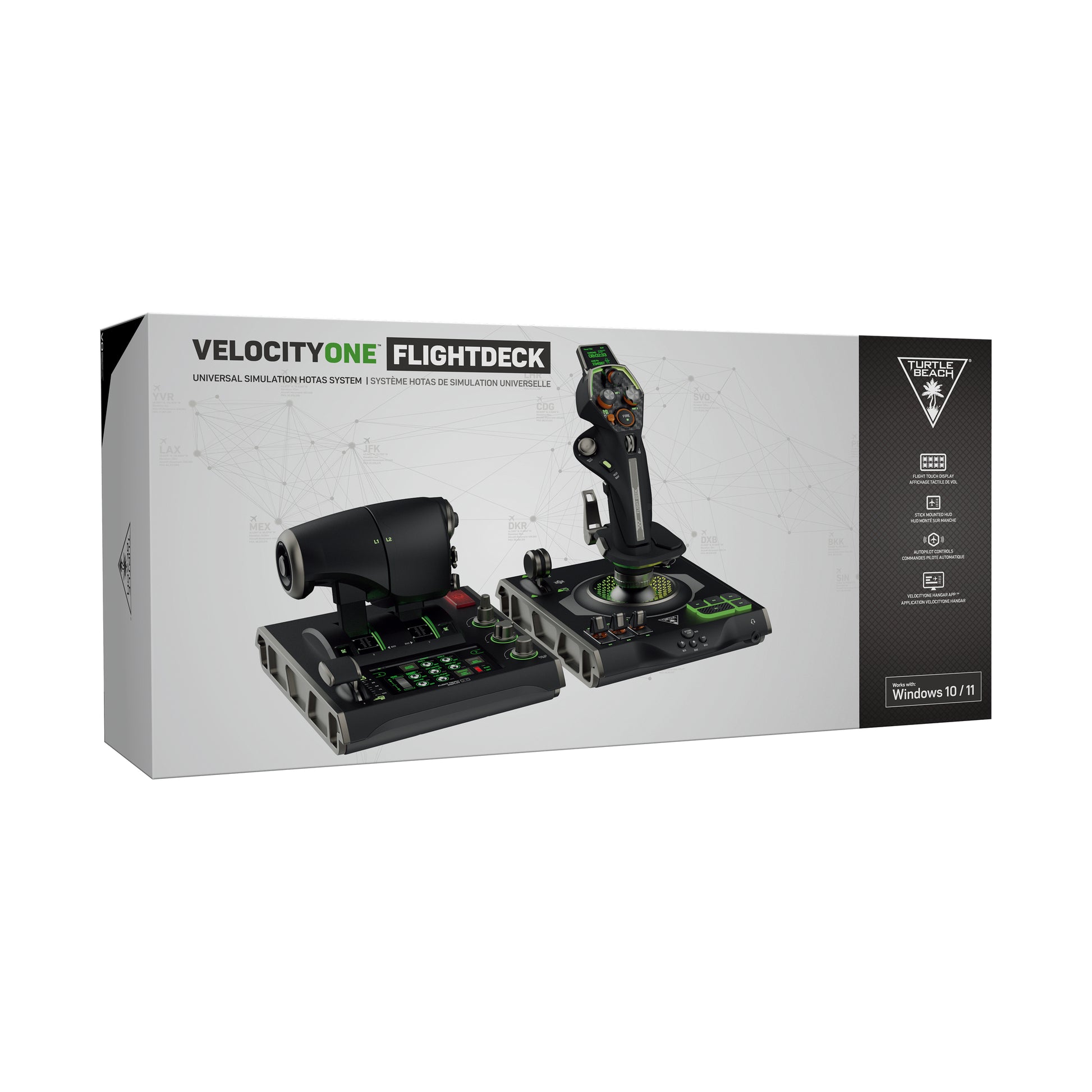 Turtle Beach VelocityOne Flightdeck – Joystick – USB (kabelgebunden), Schwarz, für PC (Windows 10, Windows 11)