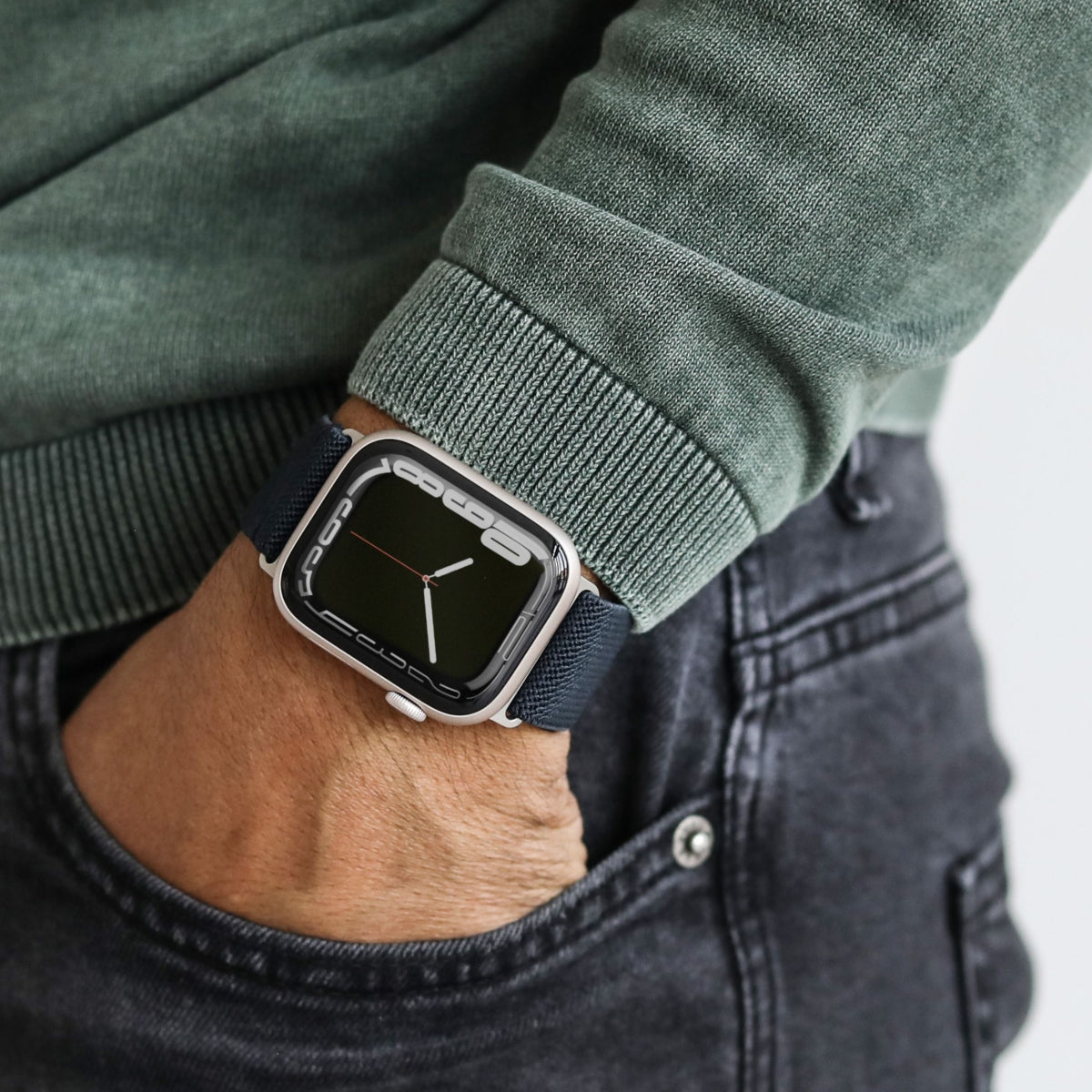Vonmählen Classic Nylon Loop, Navy, für Apple Watch
