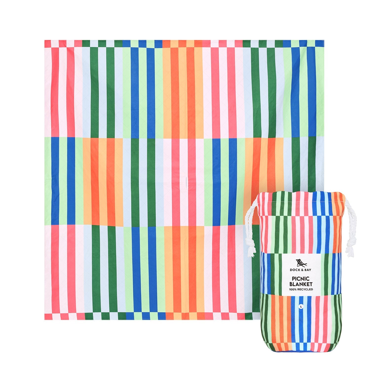 Dock & Bay Wohndecke – Polyester, Mehrfarbig, Muster – 170 × 240 cm