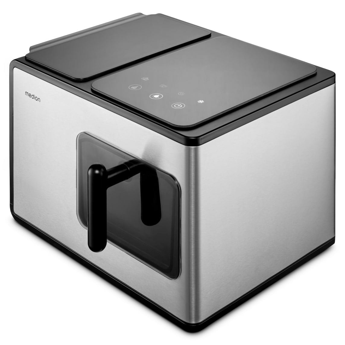 MEDION Eiswürfelmaschine MD 11960 – 15 kg/24 h, 2 l – schwarz/edelstahl