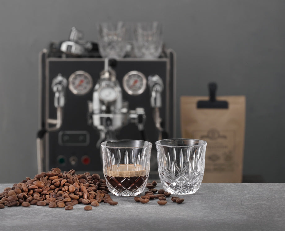 Nachtmann Espressotasse – 2er Set, 90 ml, Ø 6,4 cm, H 6,3 cm, Kristallglas, Transparent, spülmaschinenfest