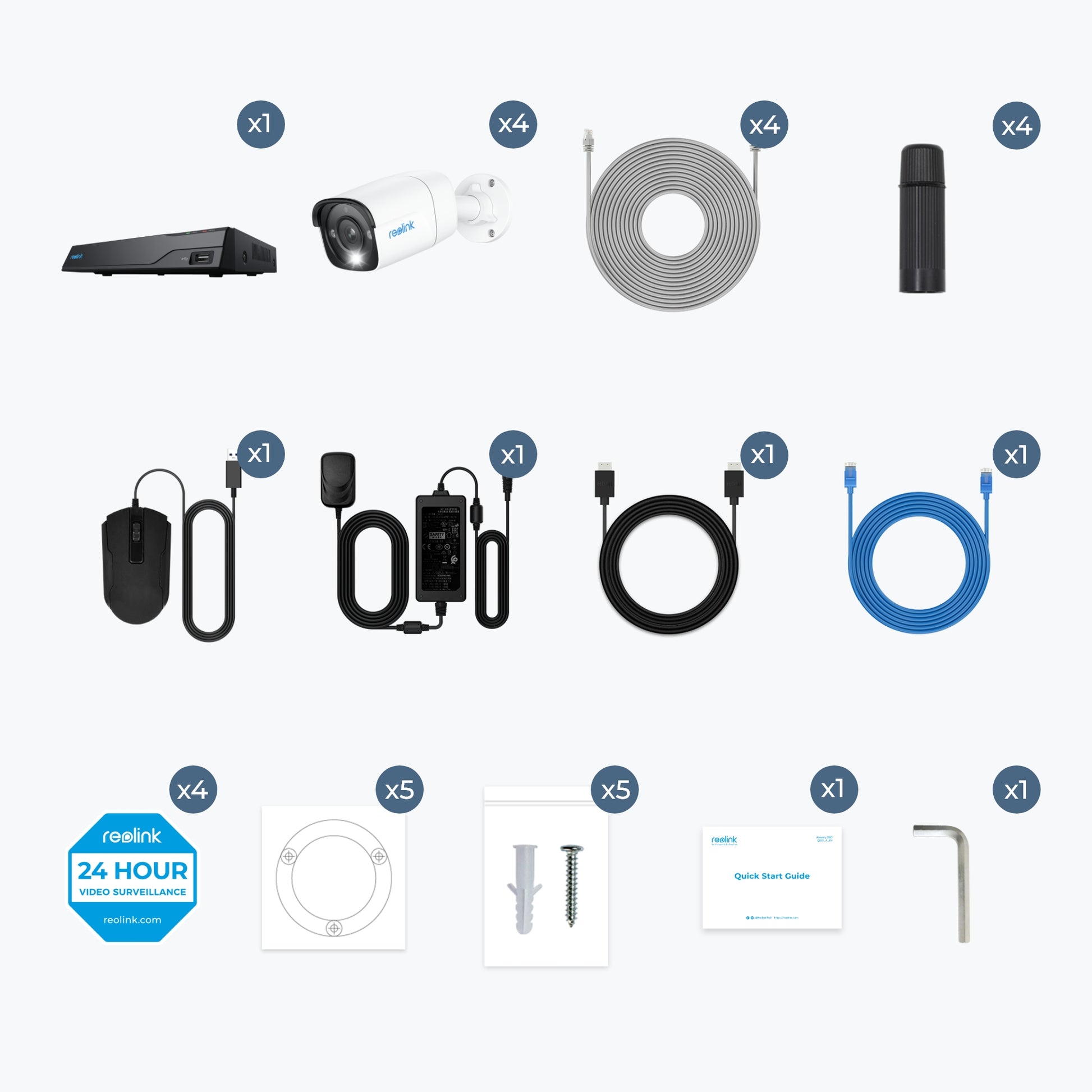 Reolink NVS8-8MB4 Bullet – 4K – 2,8 mm – PoE – IP66