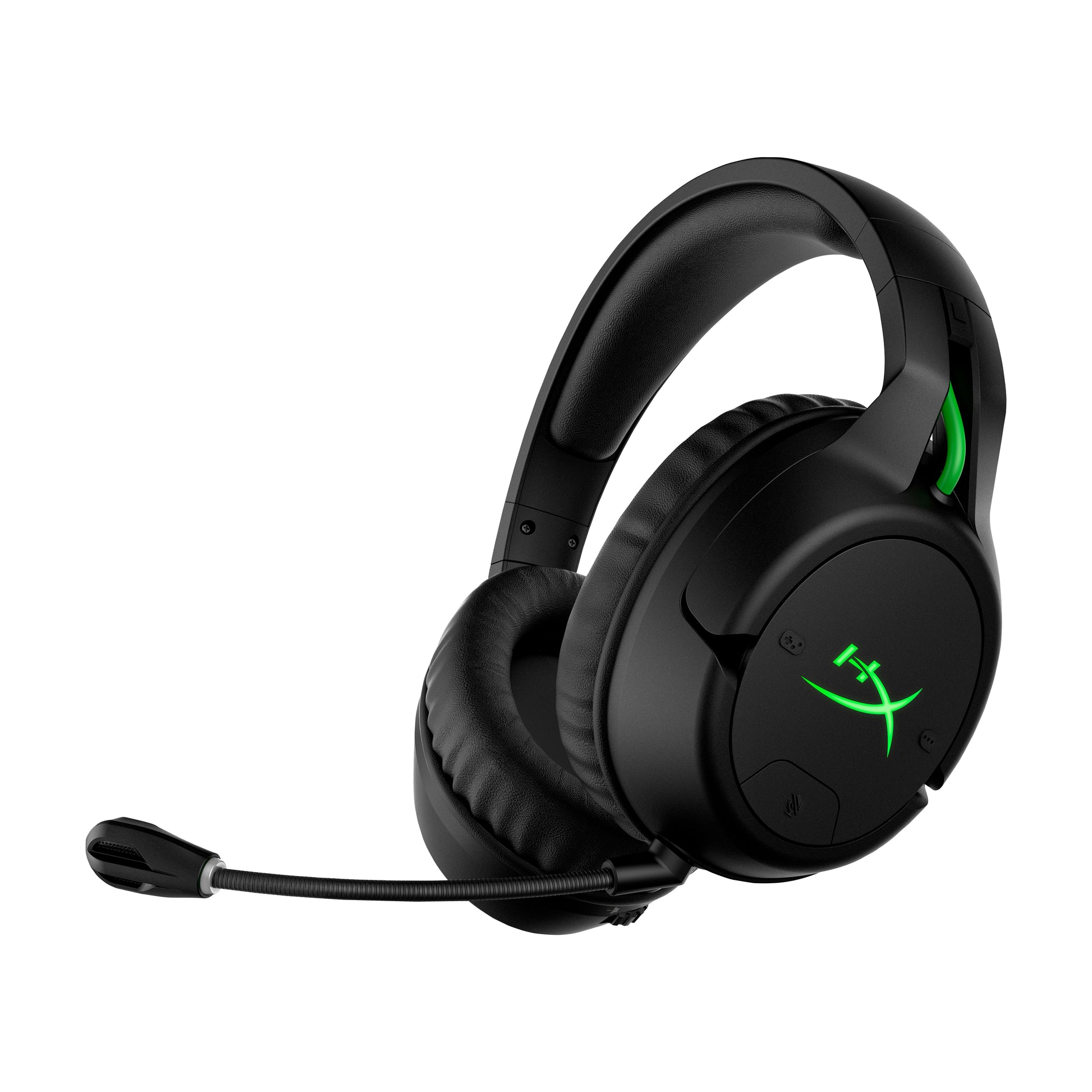 HyperX CloudX Flight HX-HSCFX-BK W Gaming-Headset – On-Ear, Stereo, BT, für Xbox, Schwarz/Grün