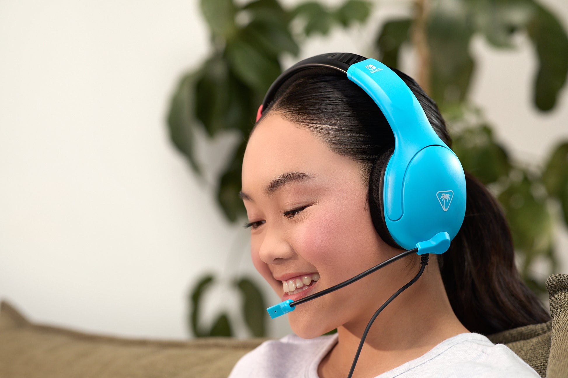 Turtle Beach Airlite Fit Gaming-Headset – Over-Ear, Kabelgebunden, 3,5 mm Klinke, für Nintendo Switch-Familie, Schwarz