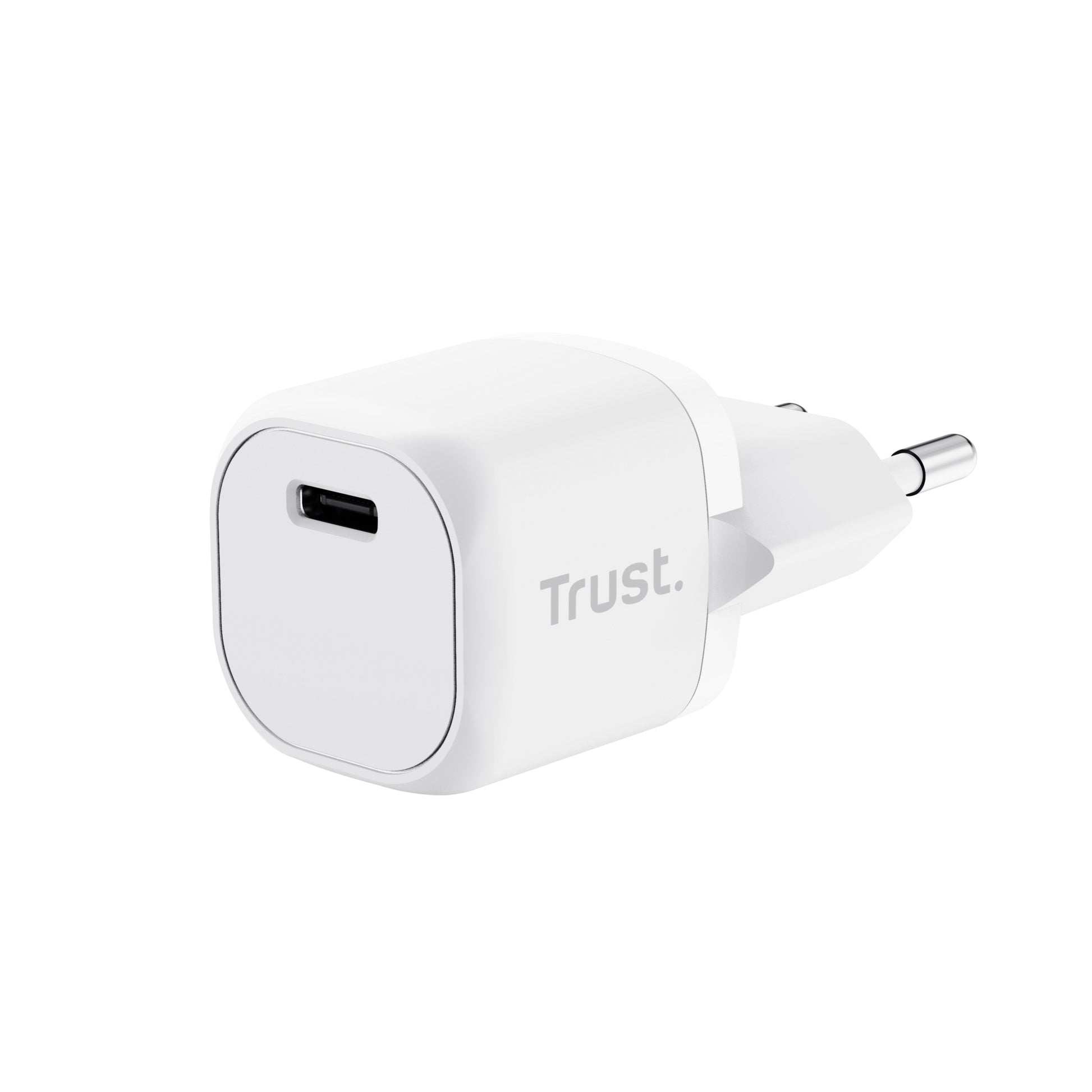 Trust Maxo USB-Wandladegerät 20 W – USB-C×1 – PD, PPS – EU-Stecker (Typ C) – Weiss