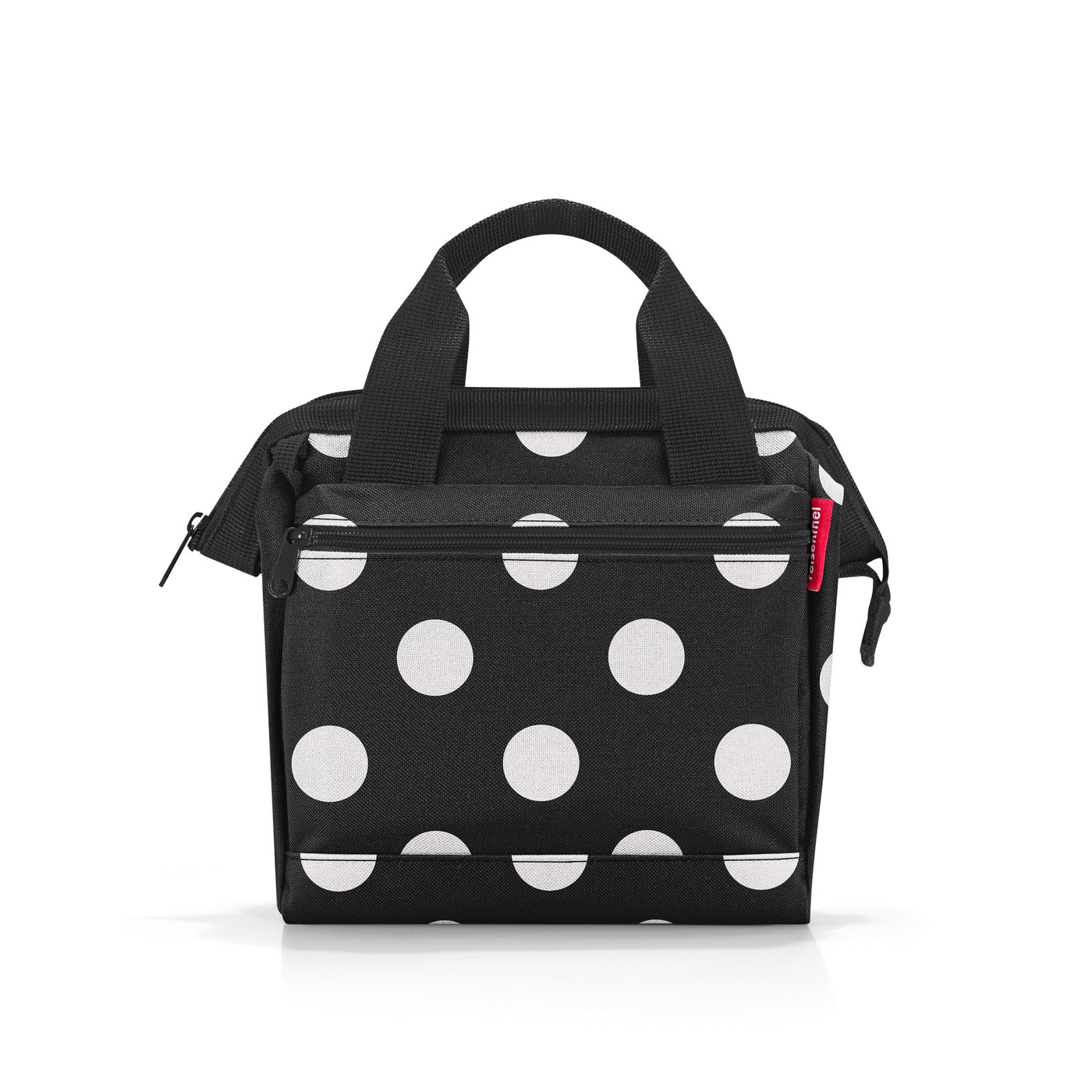 Reisenthel Allrounder cross – Umhängetasche, 4 l, Polyester, Dots White, 22 × 24 × 13 cm