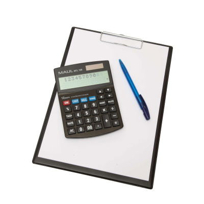 MAUL Tischrechner MTL 700 – 12-stellig – Solar/Batterie – Schwarz