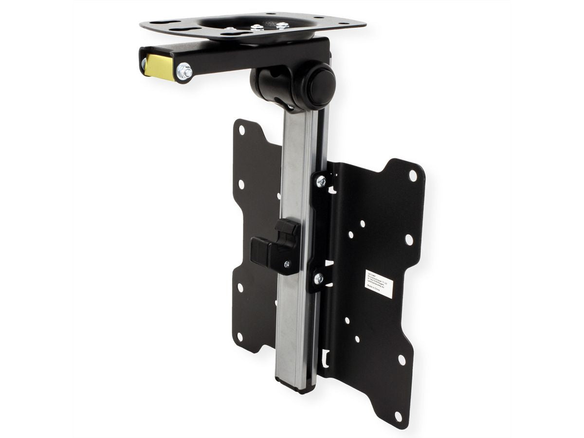 VALUE Deckenhalterung – 17–37" – VESA 75×75–200×200 – bis 20 kg, Teleskopmast, neigbar – schwarz