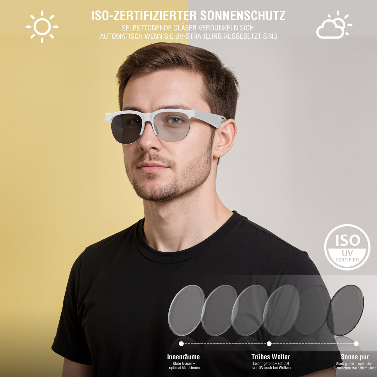 4smarts Soundglass Sport 2 Ohrbügel True Wireless – Stereo, BT 5.3, Weiss