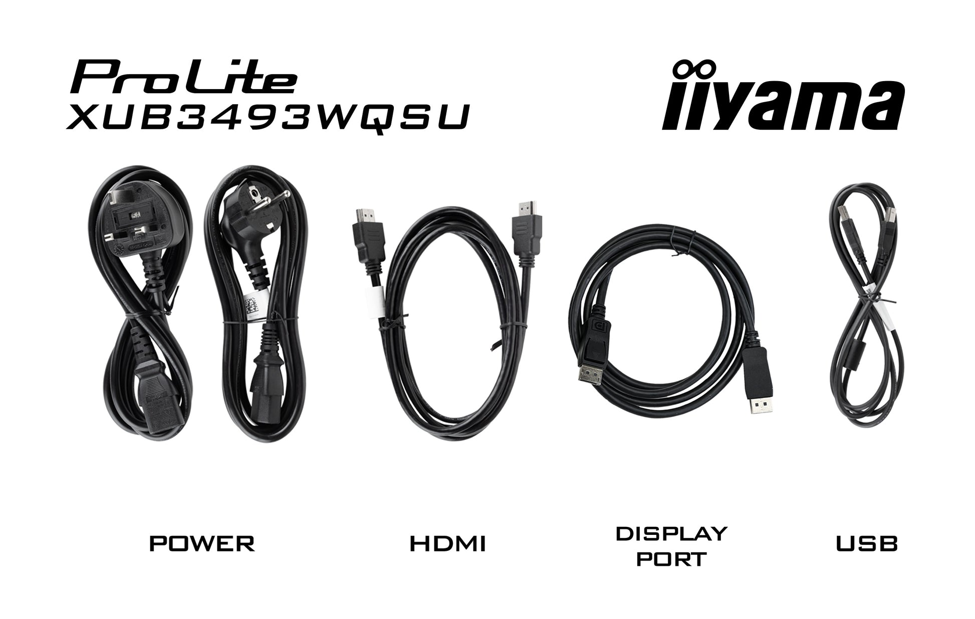 iiyama ProLite XUB3493WQSU-B6 – Monitor, 34", 3440 × 1440, IPS, 400 cd/m²