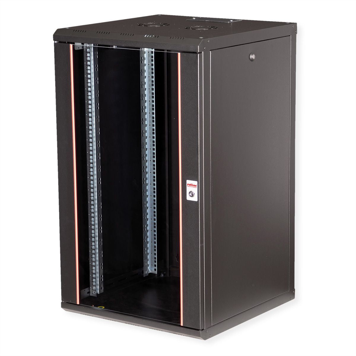 ROLINE Pro – 19" Wandverteiler 20U, IP20, abschliessbar, 600 × 600 × 996 mm, schwarz