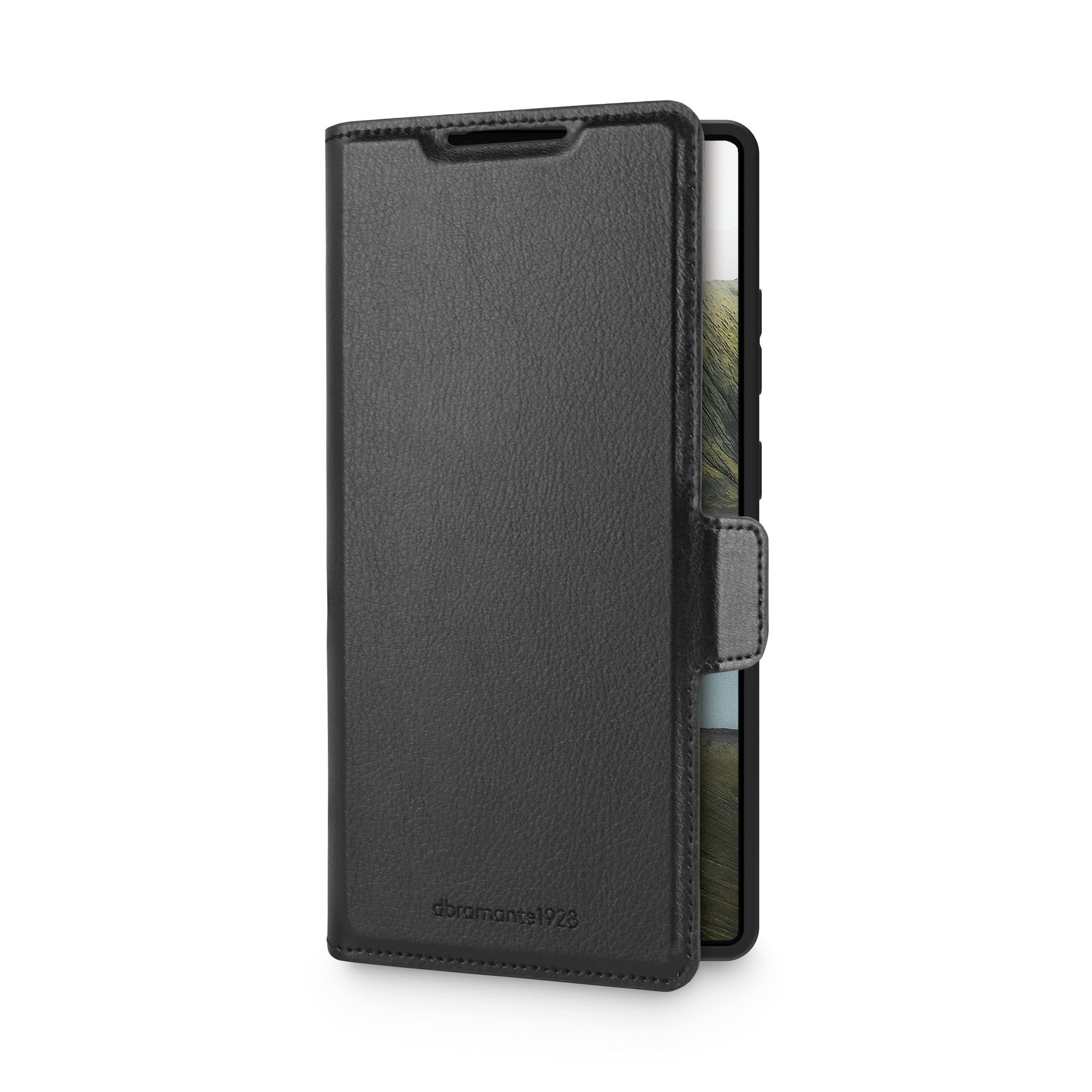 dbramante1928 Wallethülle – für Samsung Galaxy S25 Ultra, 3 Kartenfächer, PU+Kunststoff, Schwarz