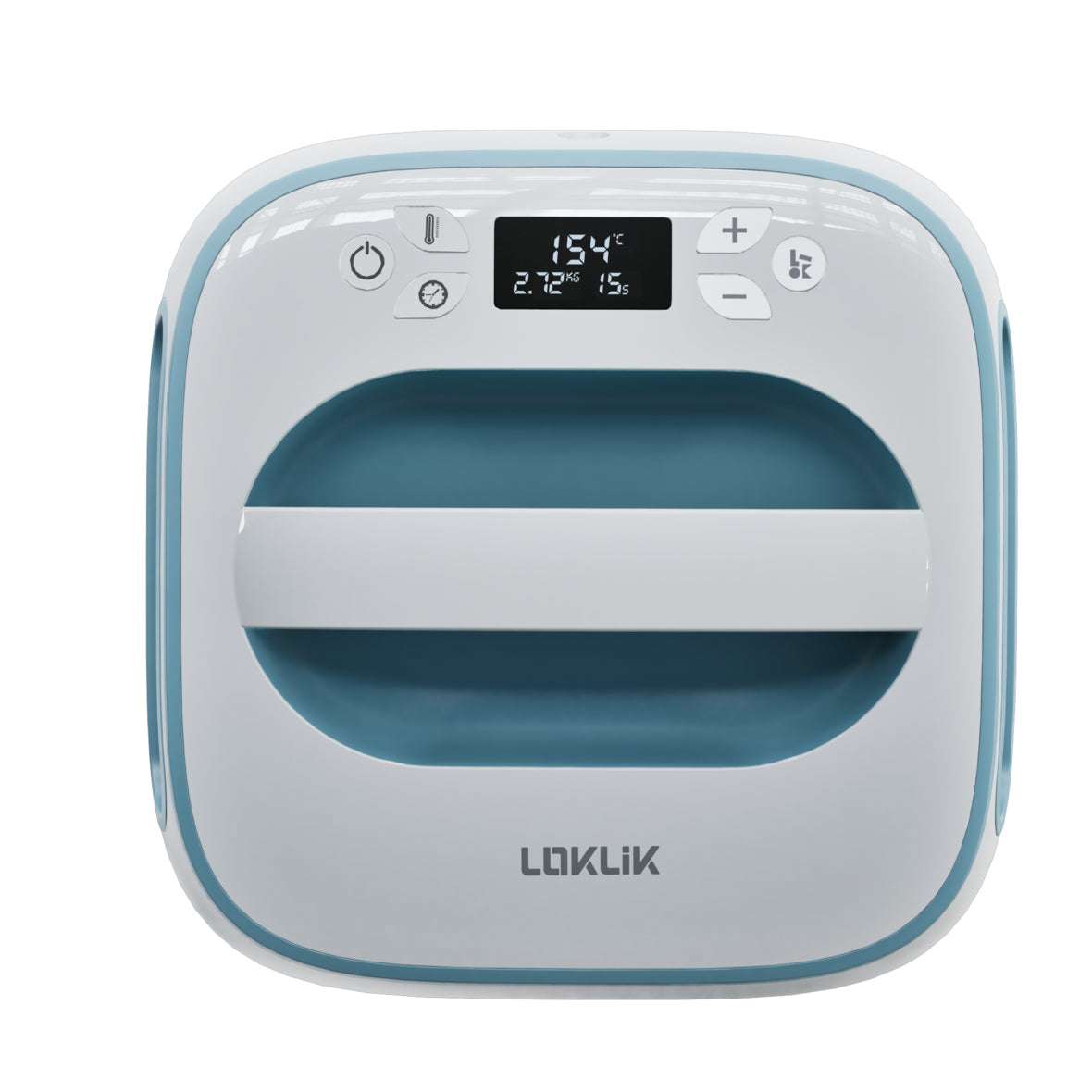 LOKLiK Transferpresse Easy, 30,5 × 25,4 cm, Keramik, 1200 W, Blau, Weiss