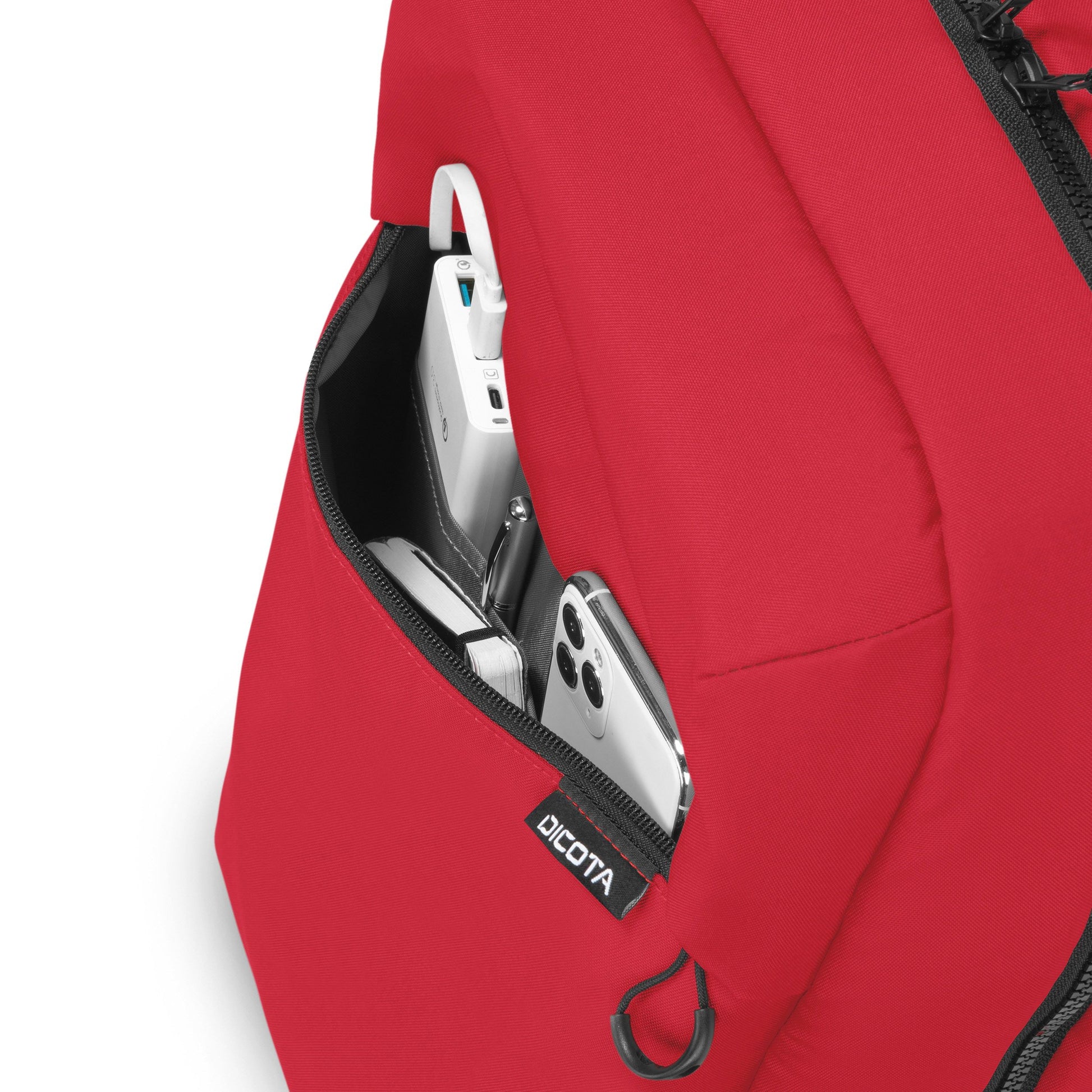 DICOTA Commuter – Notebook-Rucksack – für 13–16"-Notebook, Rot