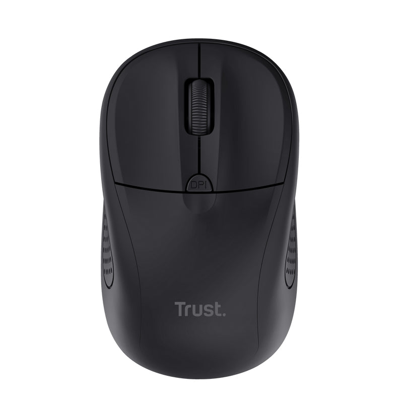 Trust Primo – Maus – Kabellos (2,4 GHz), 1600 DPI, beidhändig, Schwarz