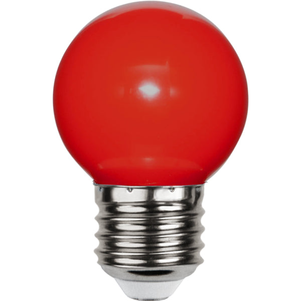Star Trading LED-Leuchtmittel E27 Tropfenform – Rot, 15 lm, 1 W – IP20