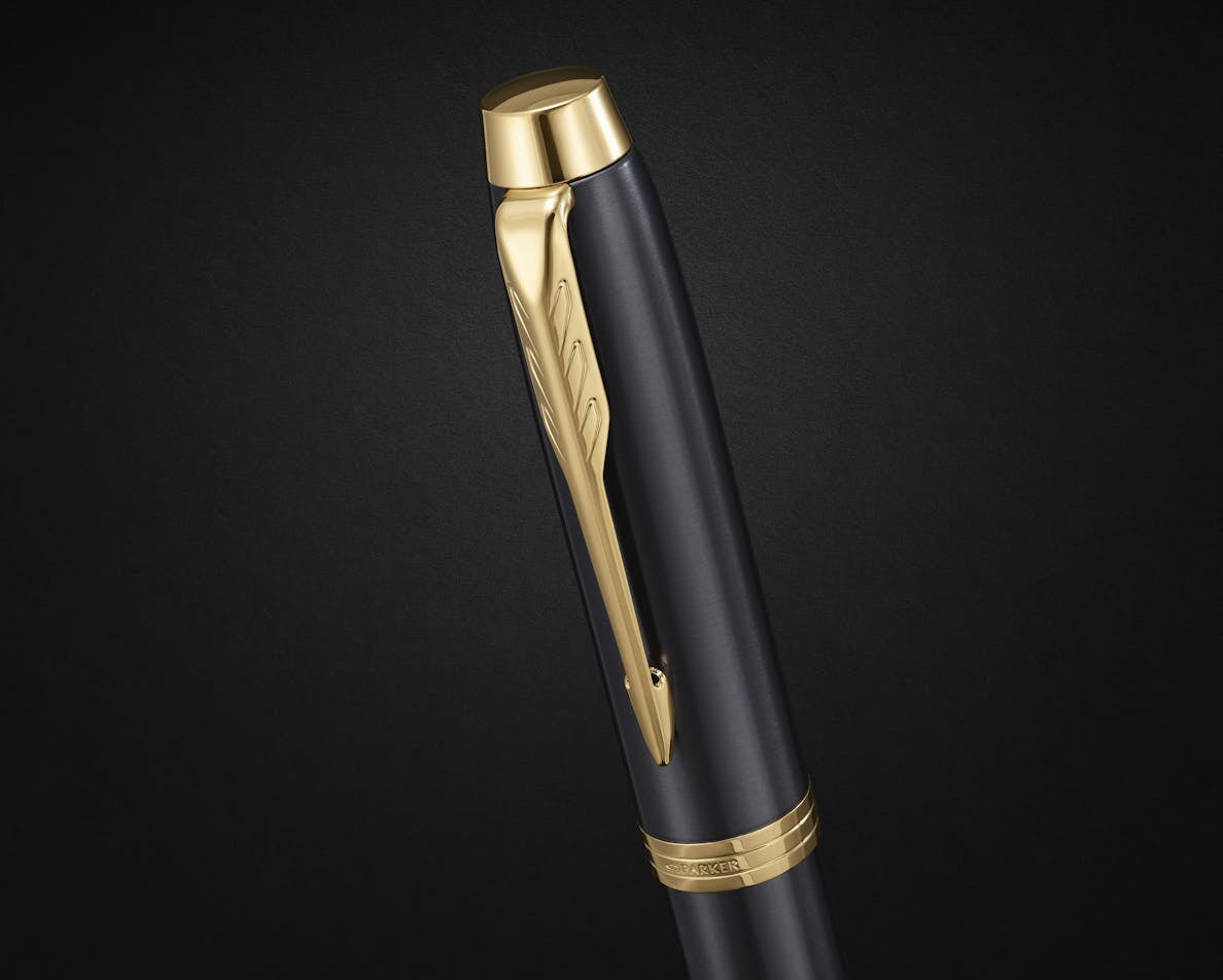 Parker IM Grey GT – Tintenroller, mit Kappe, 0,5 mm, Grau, 1er Geschenkbox