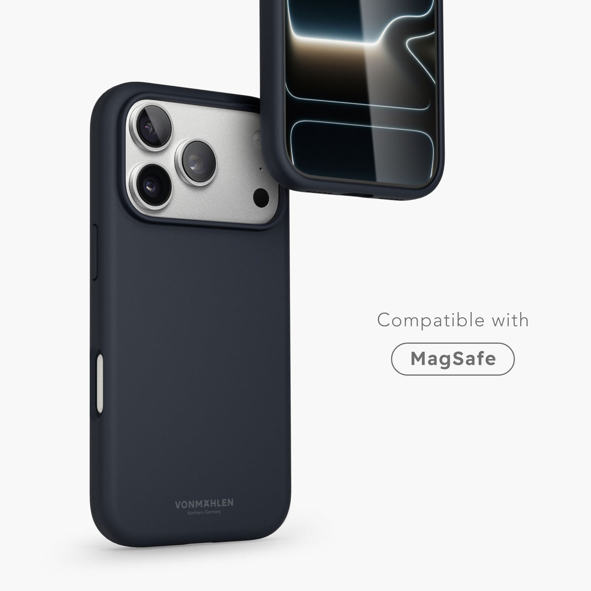 Vonmählen Backcover – für Apple iPhone 17 Pro – dunkelblau – Silikon – MagSafe-kompatibel