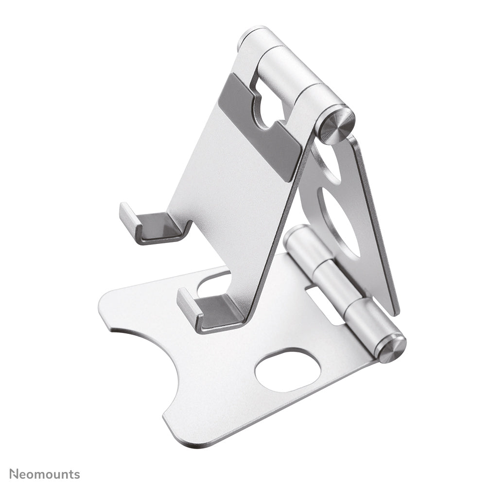 Neomounts Tischständer, faltbar, verstellbar – für bis 4,7" – Silber, Aluminium
