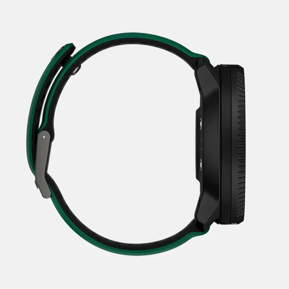 Suunto Vertical 2 49 mm GPS – Edelstahl, Schwarz, Sportarmband, Pine Green, 100 m, für Android, iOS