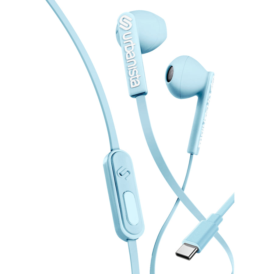 Urbanista San Francisco – In-Ear Headset – USB-C, geschlossen, mit Mikrofon – blau – für Android/iOS