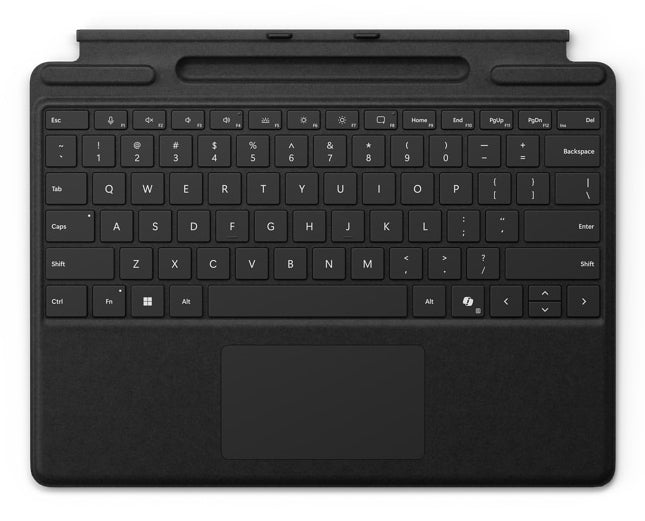 Microsoft Surface Pro Tastatur – QWERTZ (Stiftfach), Schwarz
