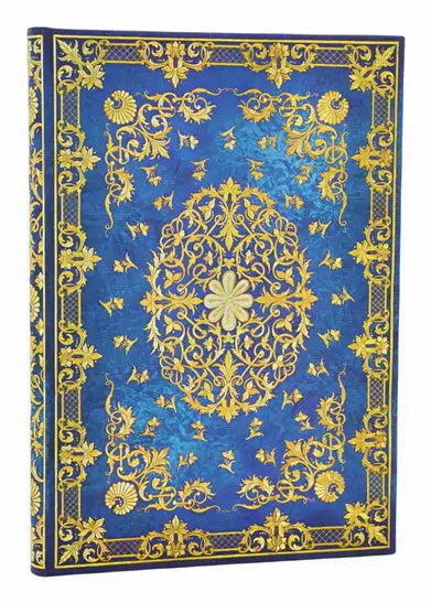 Paperblanks Notizbuch, 180 × 120 mm, blanko, Hardcover, 144 Seiten, 120 g/m² – Sternenhimmel, dunkelblau
