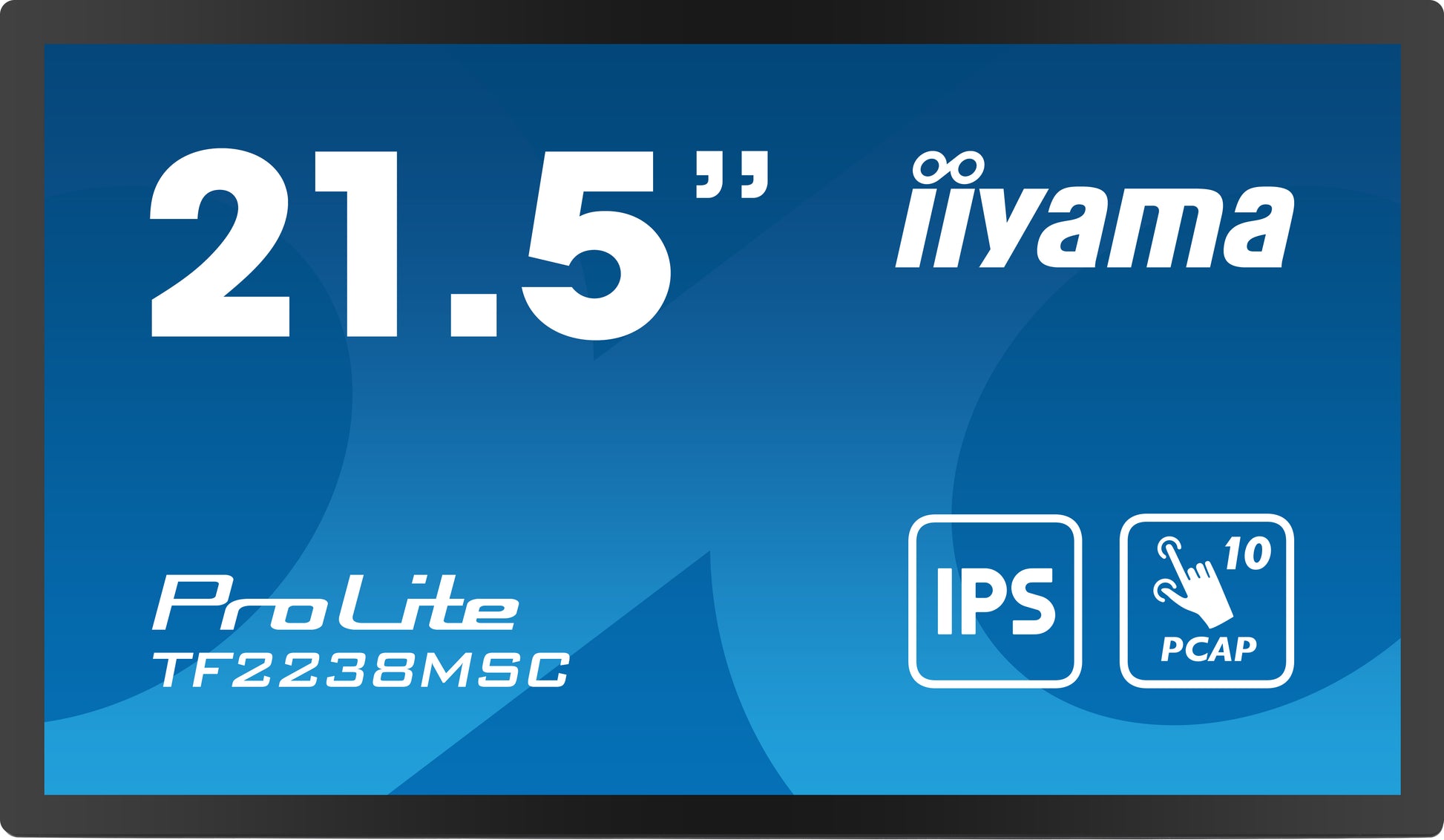 iiyama TF2238MSC-B1 – Interaktives Touch-Display, 21,5", PCAP (10-Punkt), Anti-Fingerprint-Beschichtung