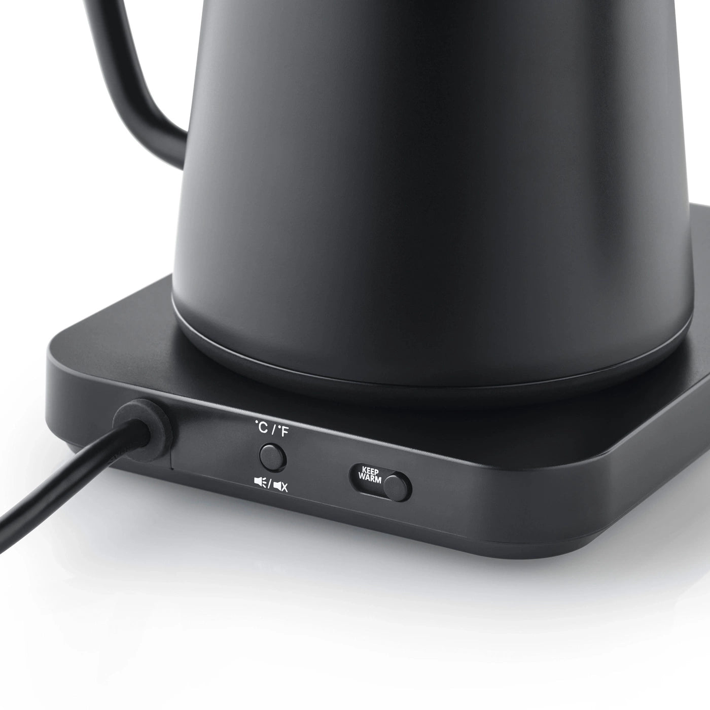 Graef Pourover Wasserkocher – 0,9 l, mit Temperaturwahl, Warmhaltefunktion, Edelstahl, Schwarz, GK502