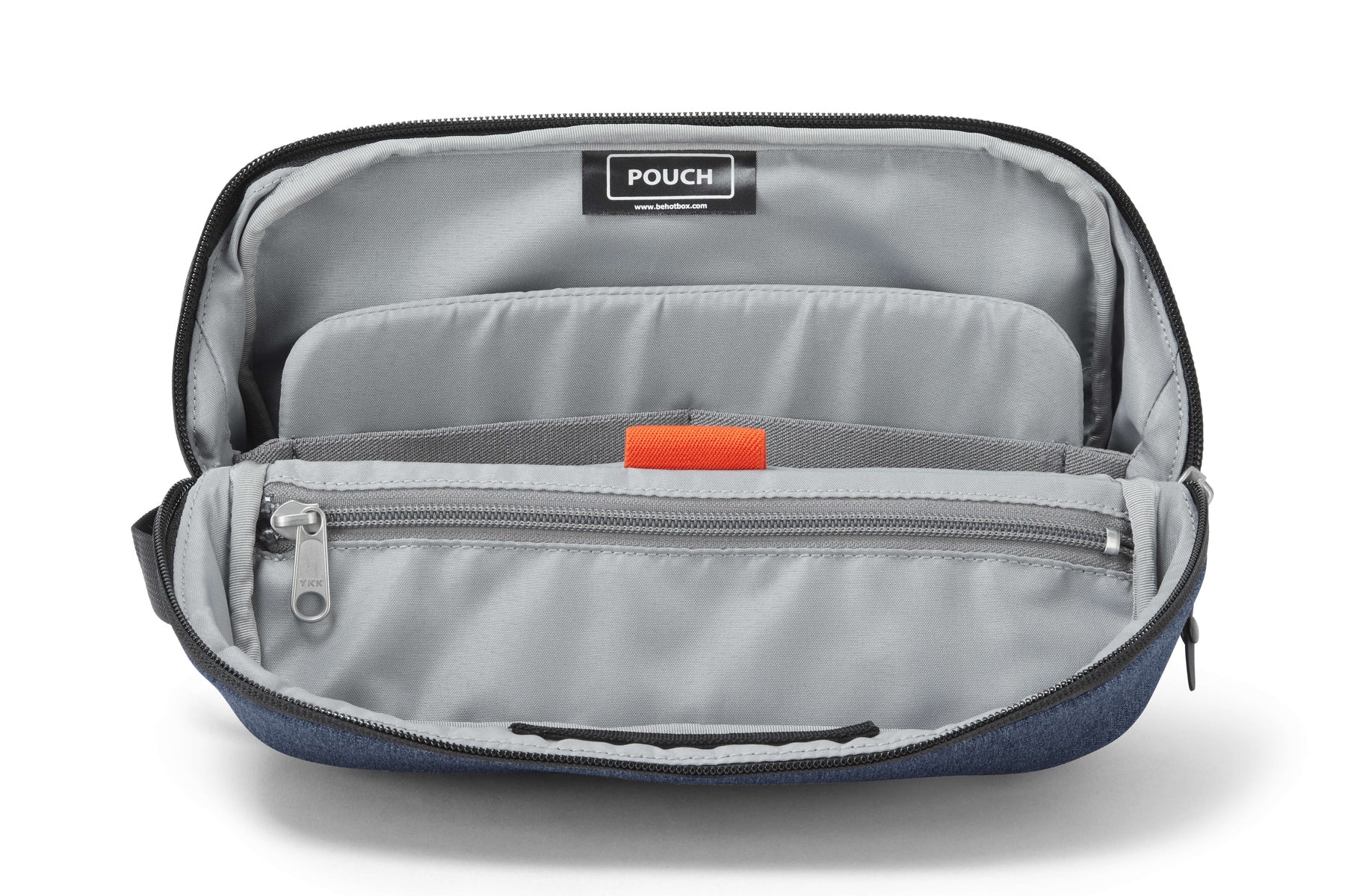 Hotbox Etui, leer, blau, Polyester, 27 × 18 × 8 cm