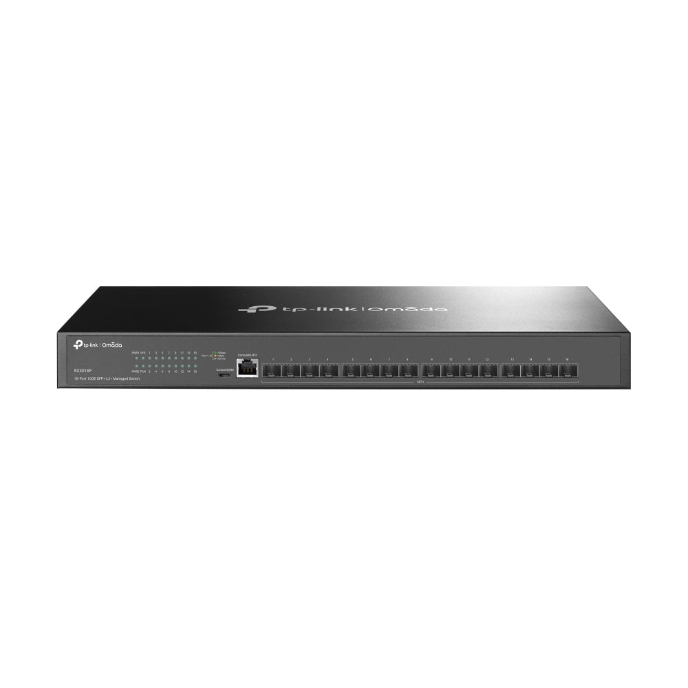 TP-Link SX3016F – Managed Switch – 16×SFP+, L2+/L3, 1U