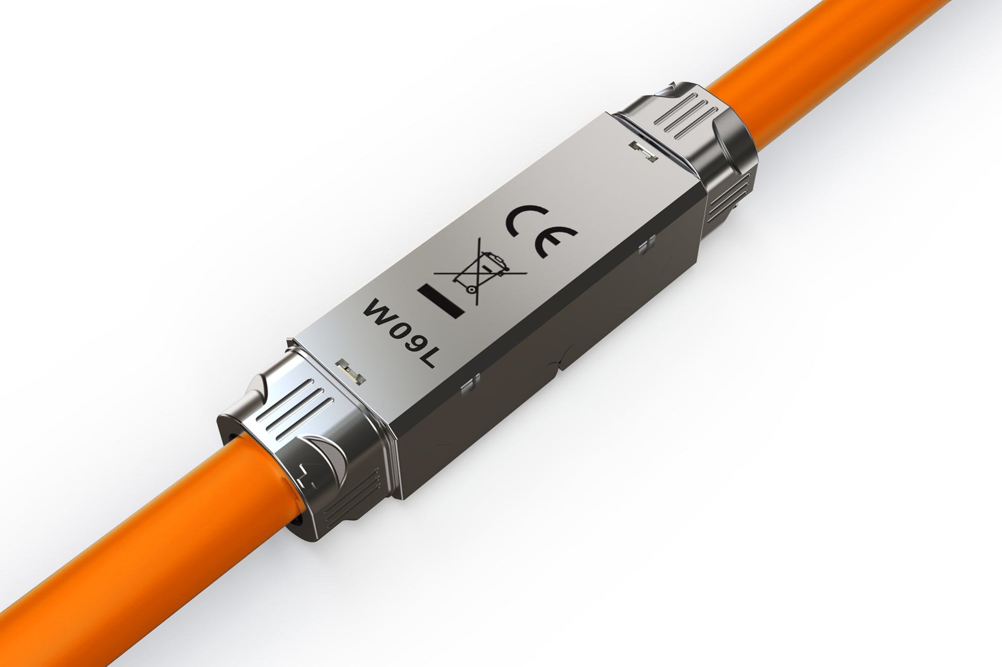 Digitus Cat6a Kupplung – geschirmt, Edelstahl, Nickel/Zink, 72,8×11,7×14,5 mm, 1 Stück