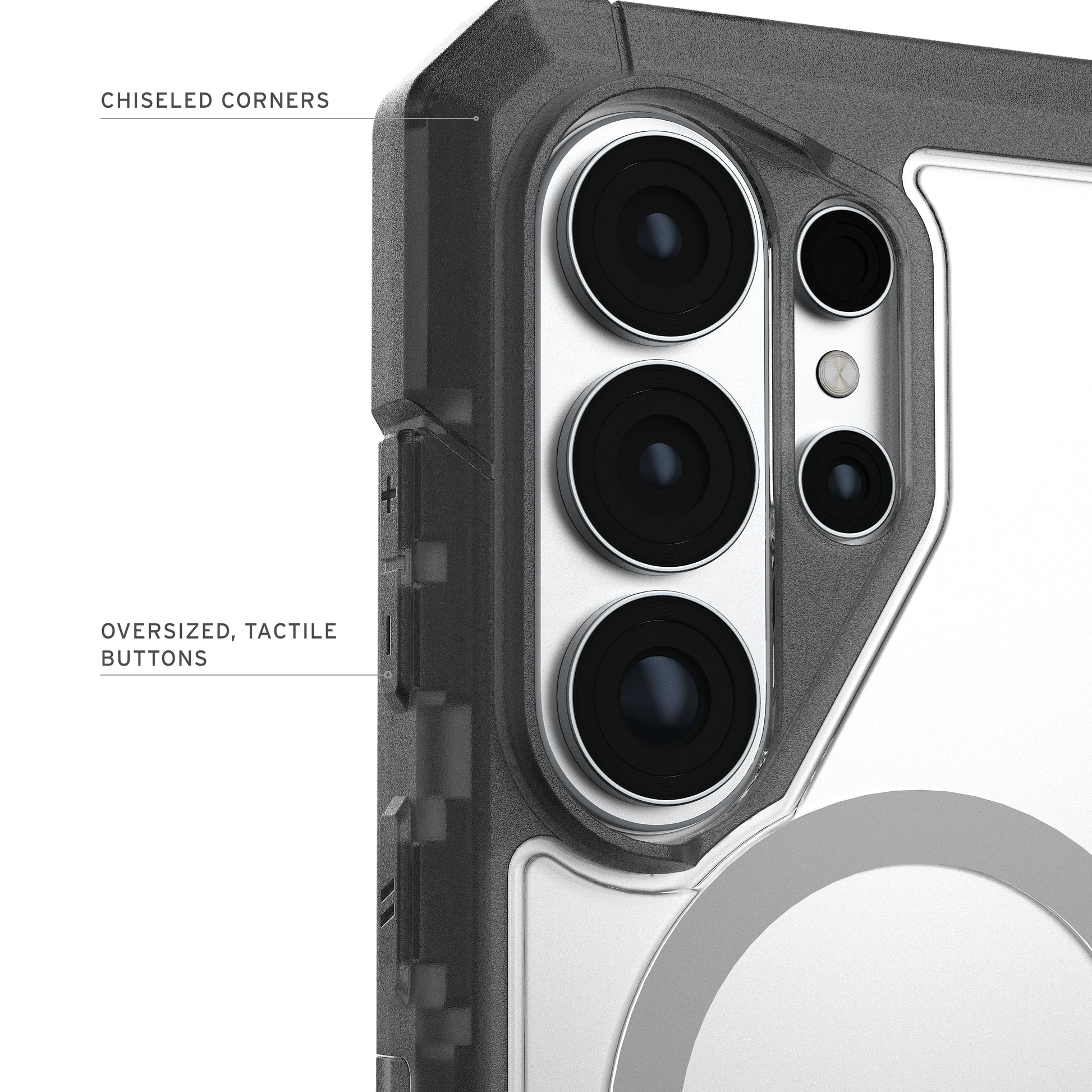 Urban Armor Gear UAG Trooper Backcover – für Samsung Galaxy S26 Ultra, MagSafe, mit Ständer, PC, Transparent