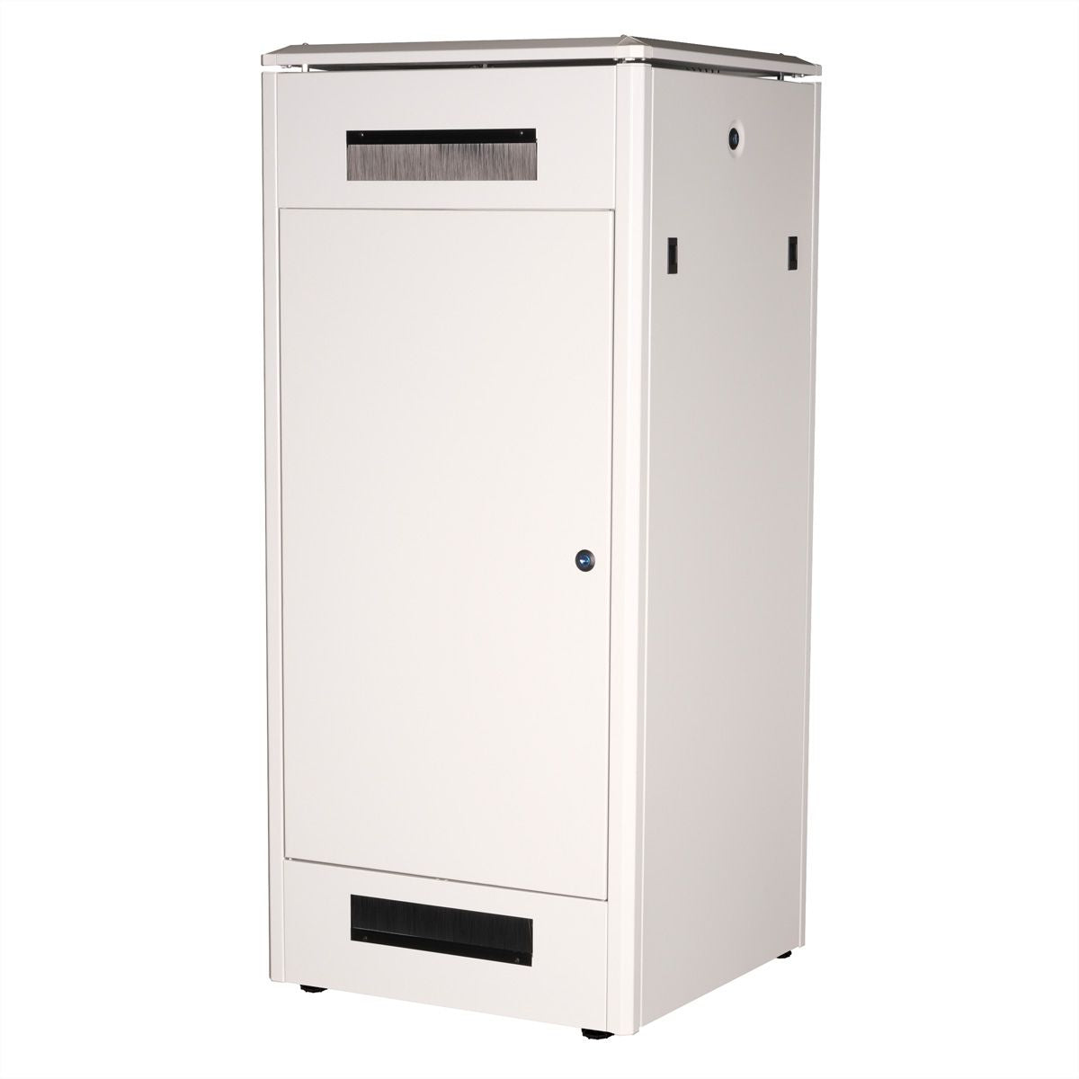 ROLINE Pro – 19" Netzwerkschrank 26U, IP20, abschliessbar, 600 × 600 × 1342 mm, lichtgrau, Stahl