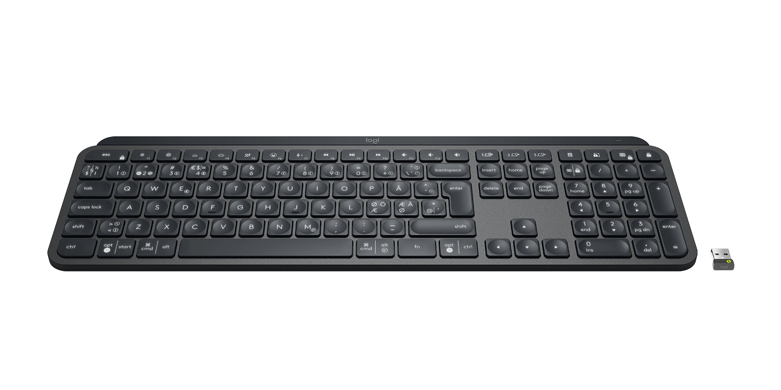 Logitech MX Keys for Business – Tastatur, kabellos (Bluetooth), Grau