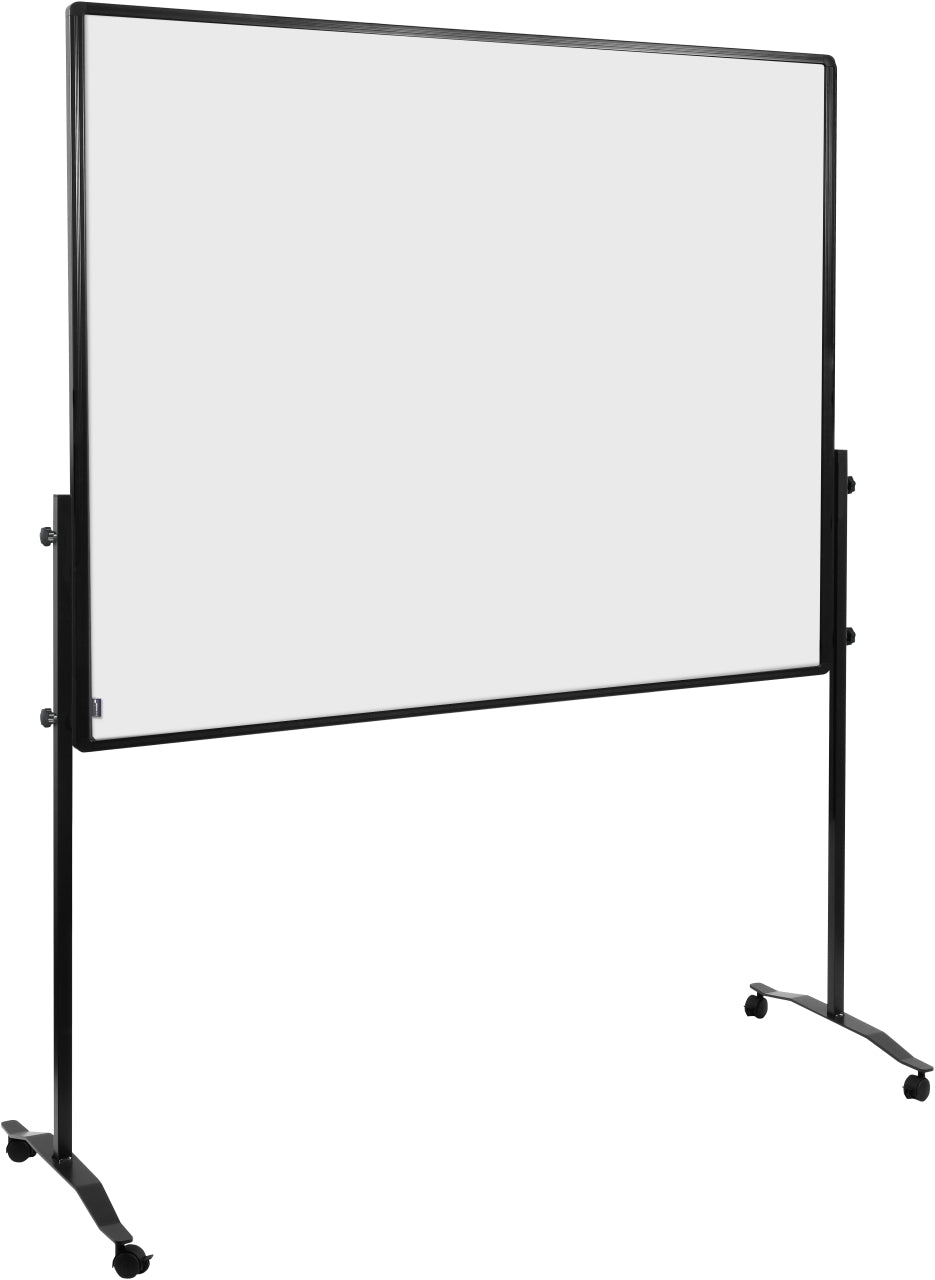 Legamaster Stellwand PREMIUM PLUS – 1'200 × 1'500 mm, Emaille, weiss, mit feststellbaren Rollen, doppelseitig