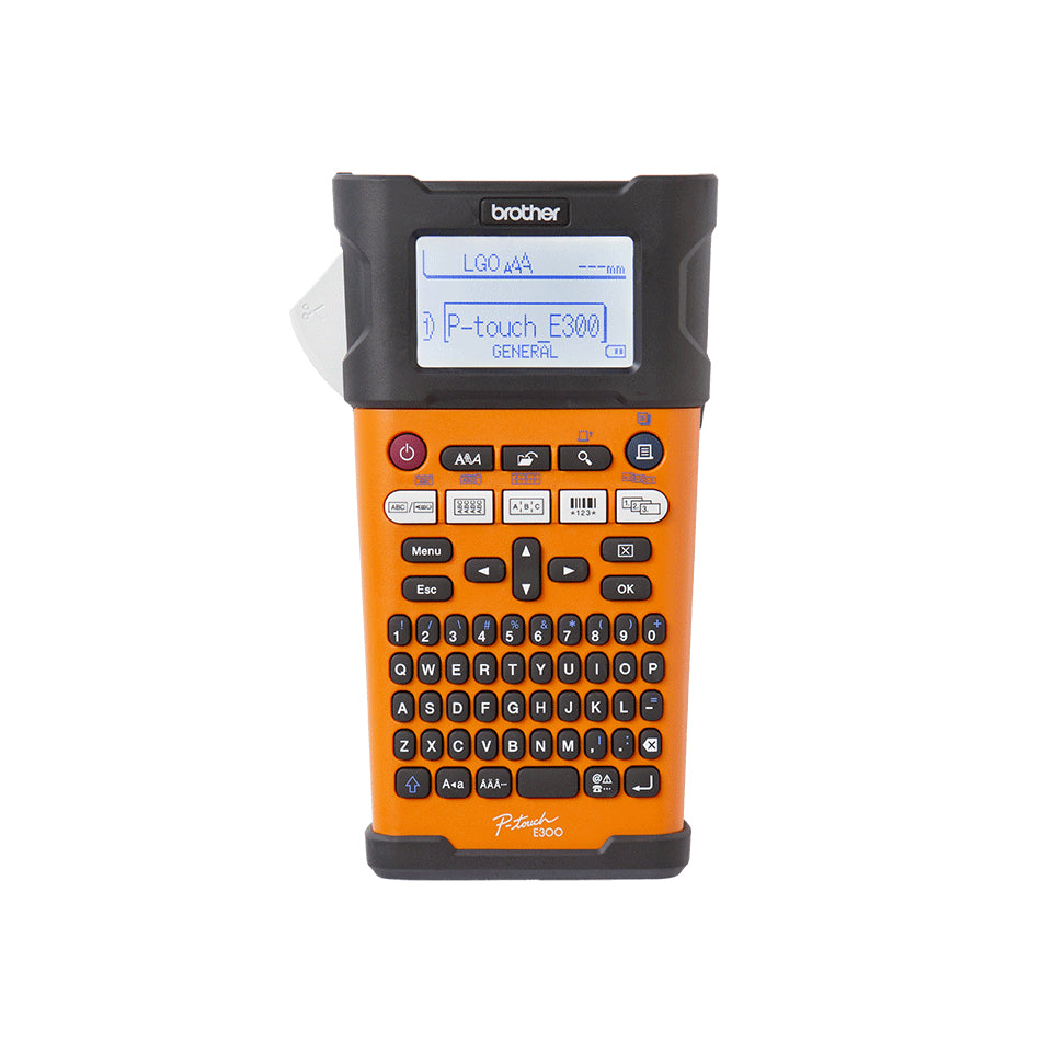 Brother E300VP – Beschriftungsgerät für TZe-Bänder 3,5–18 mm, 20 mm/s