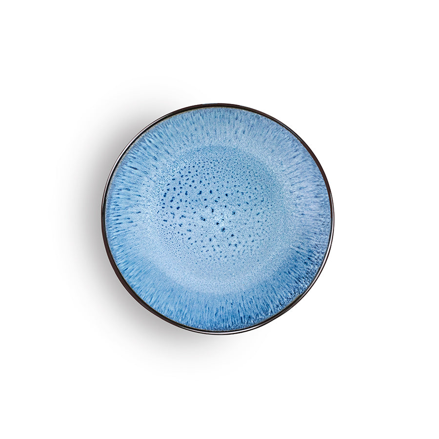 Ibili Normandia Speise-Service – 12-teilig, Ø 27/20,7/19,9 cm, Porzellan, Blau, spülmaschinenfest