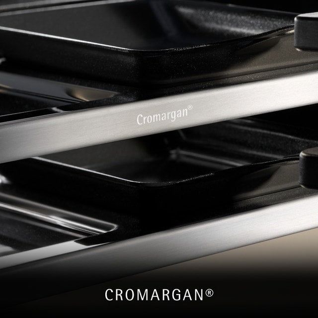 WMF Raclette-Grill LONO SELECTION FOR 8 – 1500 W, keramikbeschichtete Grillplatte – schwarz/edelstahl