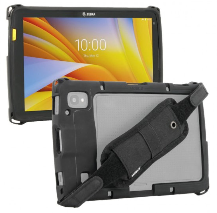 Mobilis Tablet-Hülle für Zebra ET40–ET45 10" – Schwarz, Handschlaufe, stossfest bis 1,2 m