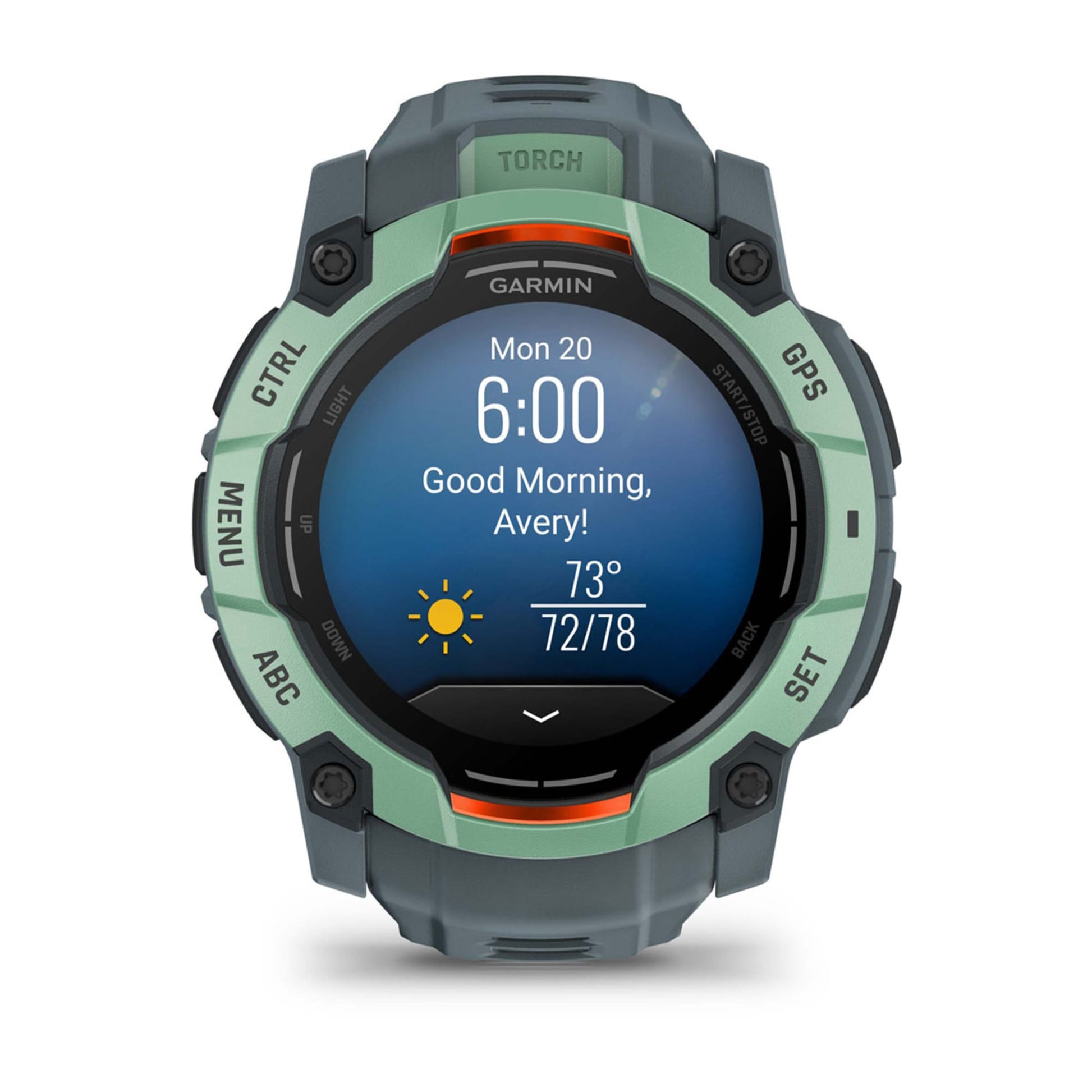 Garmin Instinct 3 – GPS-Smartwatch – 50 mm, 1,3", GPS, AMOLED, 10 ATM, Grün, Sportarmband