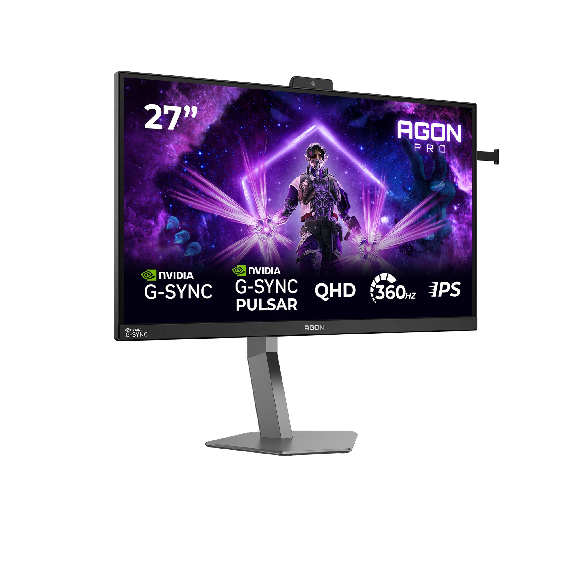 AOC AG276QSG2 – 27", 2560 × 1440 (WQHD), IPS, 360 Hz, Webcam, HDR10