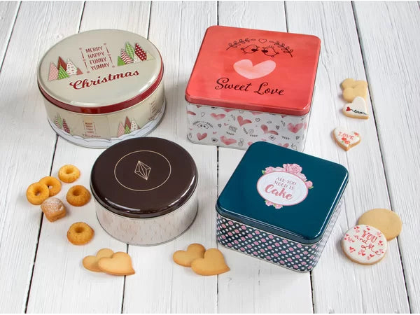 Städter Sweet Love – Vorratsdose 4,4 l, 21 × 21 × 10 cm, Weissblech, Weiss