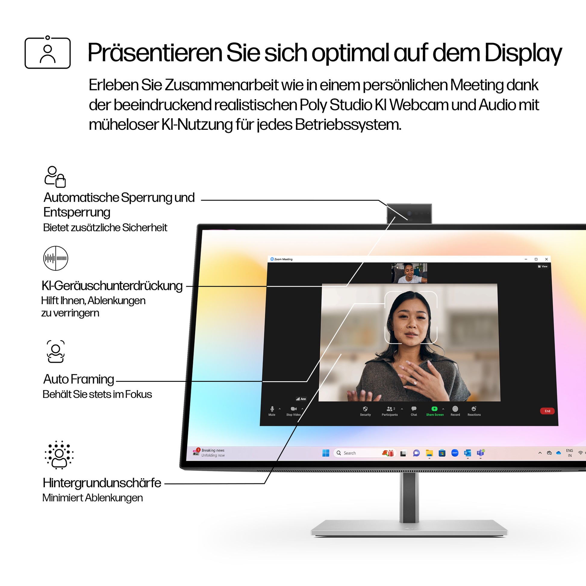 HP Serie 7 Pro 727pm – Monitor, 27", 3840 × 2160 (UHD 4K)