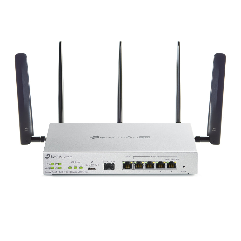TP-Link Campus G36W-4G – LTE-Router, Wi-Fi 6, Dual-Band (2,4/5 GHz), bis 3000 Mbit/s, 4G