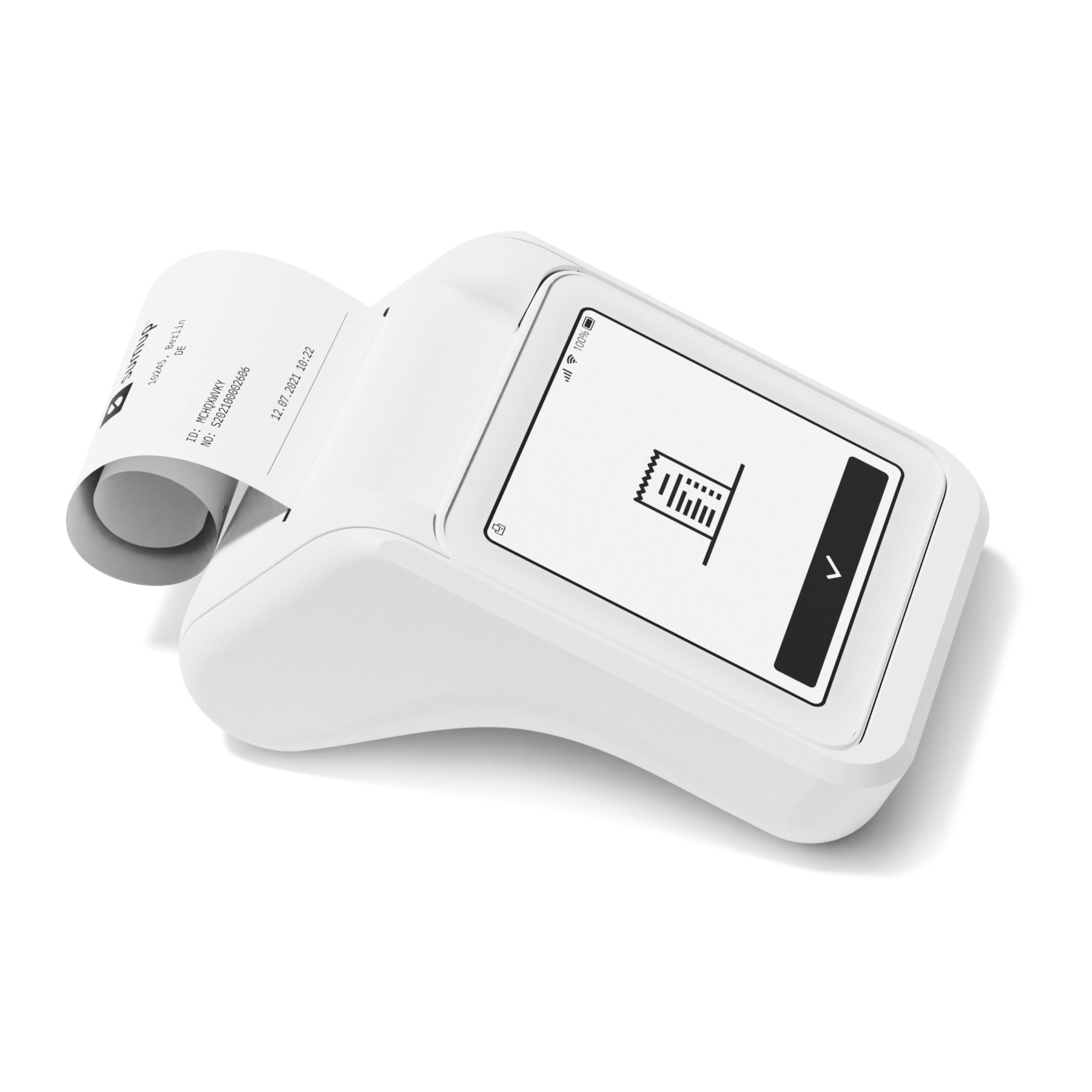 SumUp POS-Terminal mit Bondrucker – WLAN/4G, kontaktlos & EMV – weiss