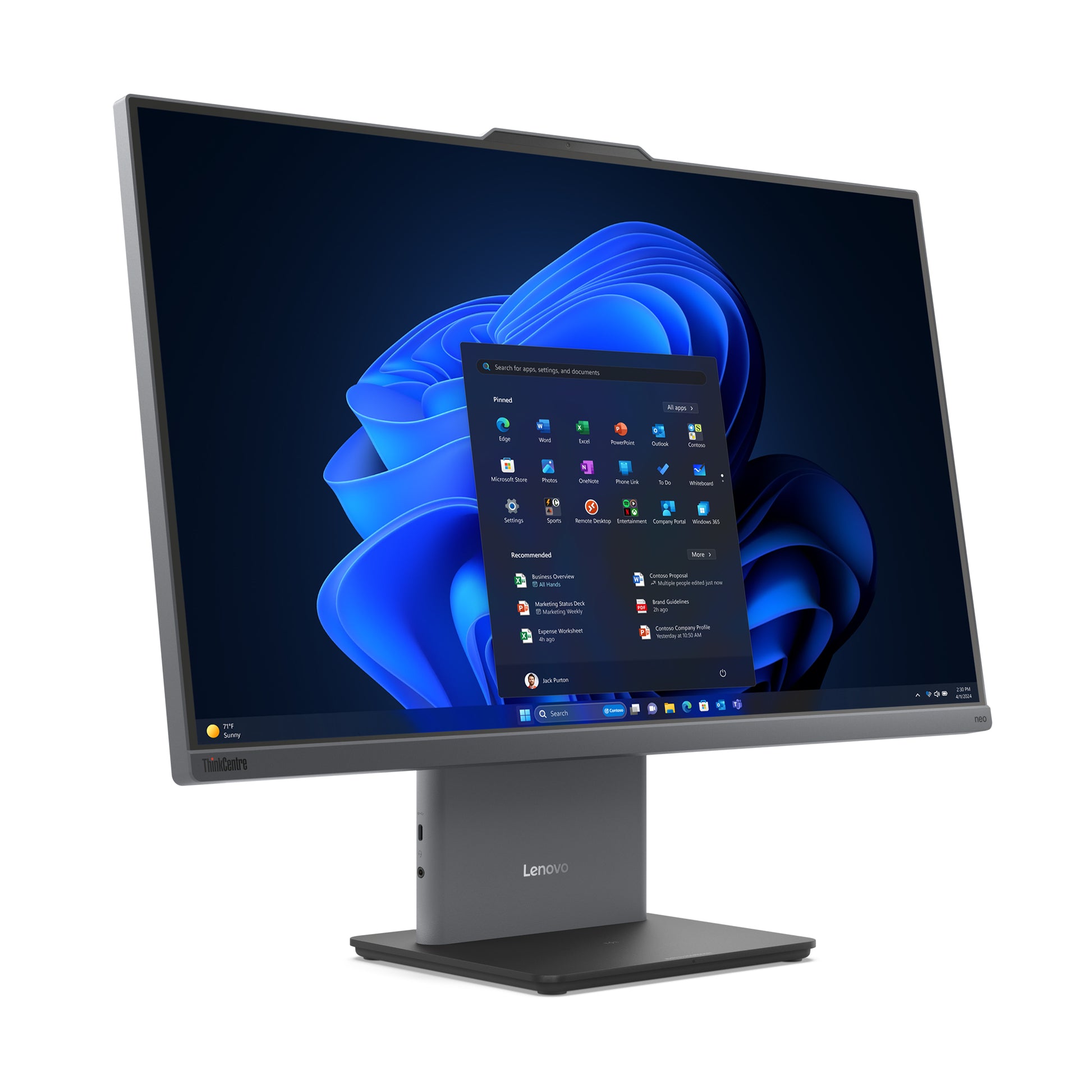 Lenovo ThinkCentre neo 50a 27 Gen 5 – 27" Full HD, Intel Core i5 210H, 16 GB, 512 GB, Windows 11 Pro