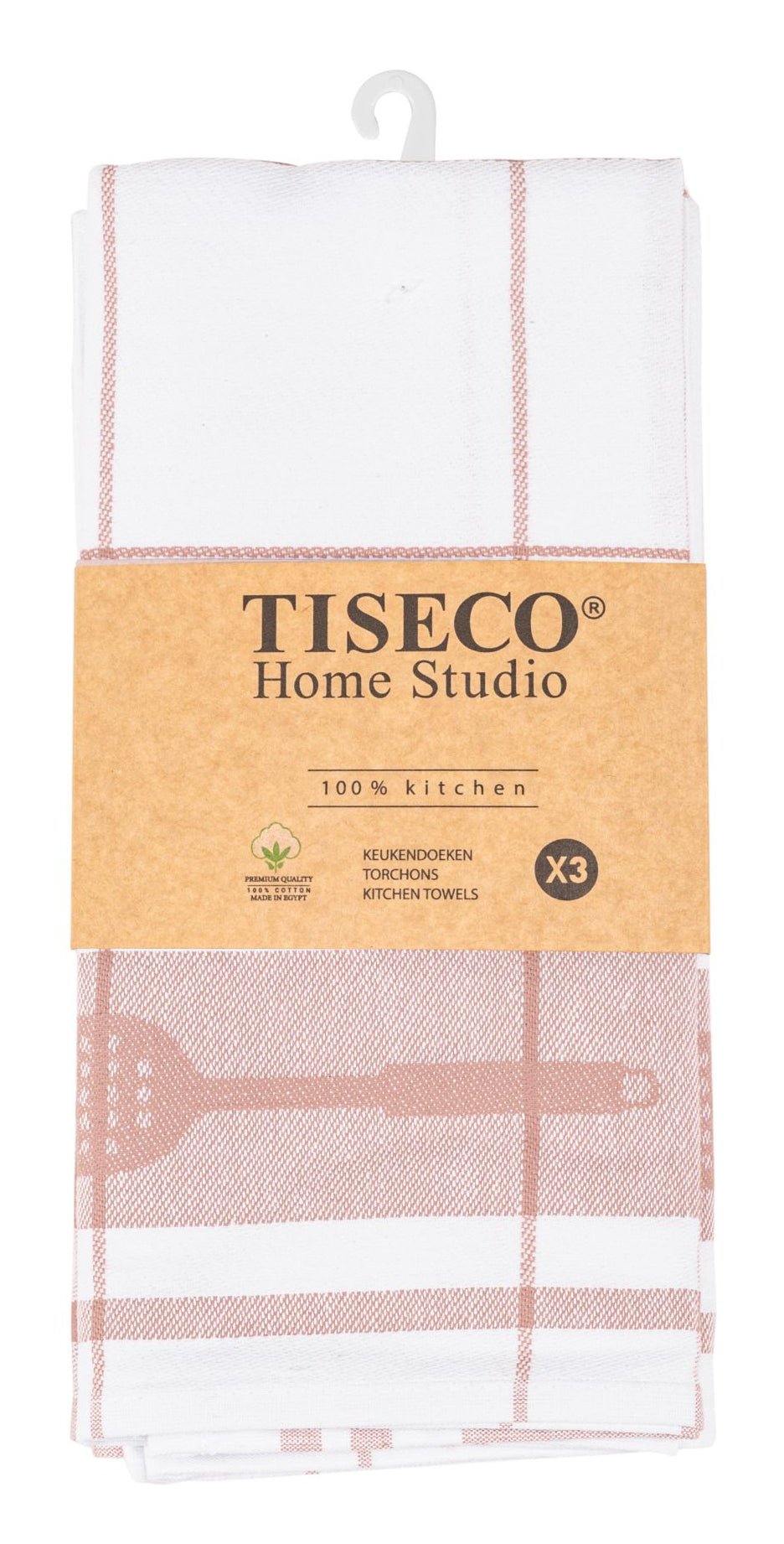 Tiseco Pharao – Geschirrtücher 3er-Set, 50 × 70 cm, Baumwolle